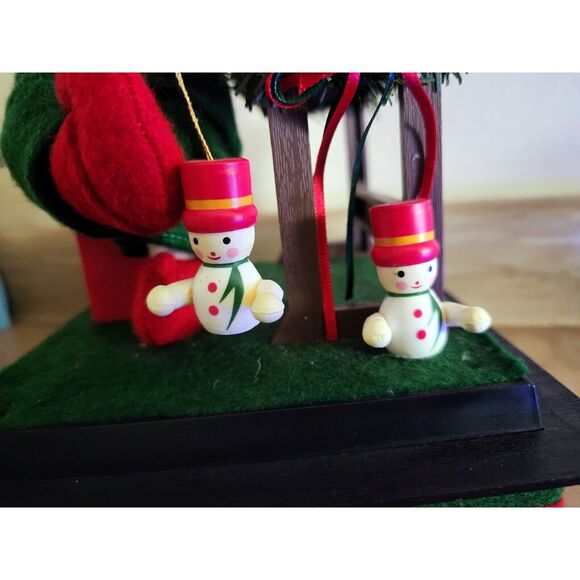 Vintage 1990 Christmas Songs Musical Workshop Elf With Lighted Candle See Pic - Picture 4 of 16